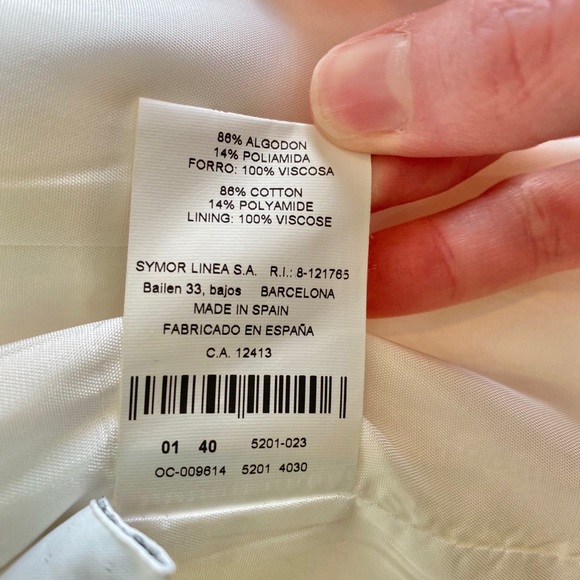 Javier Simorra White Jean Jacket - Picture 12 of 13